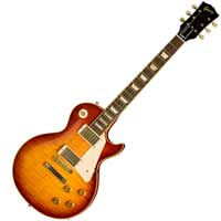 The classic shape of a Gibson Les Paul