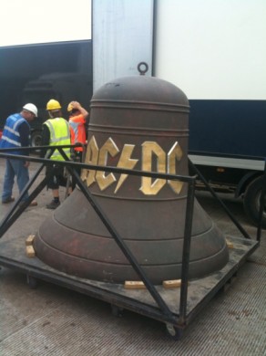 The AC/DC Bell Arrives at Download 2010 - Image by Rock Radio